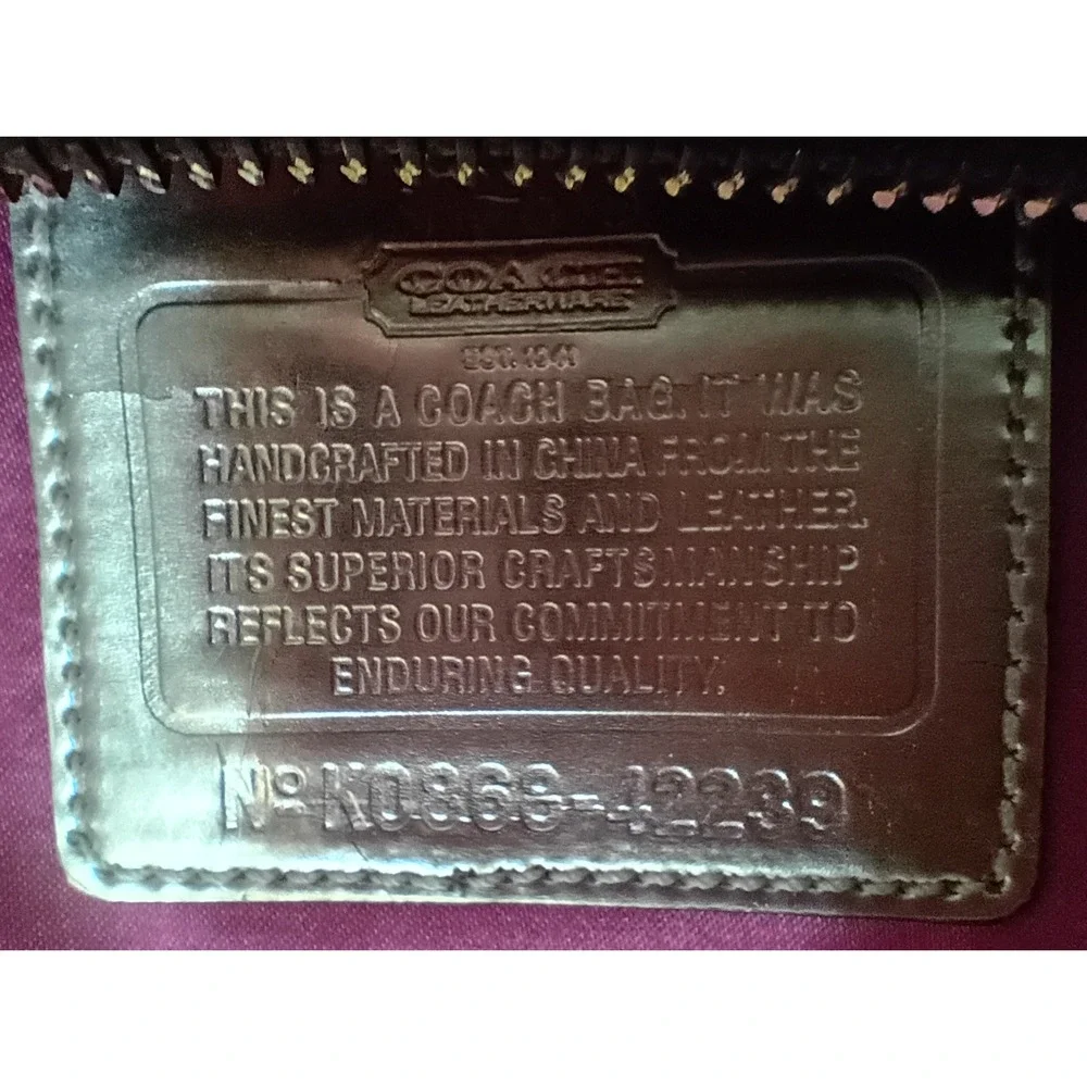 Coach Metallic Graffiti Tattersall Swingpack EUC Crossbody Bag - Picture 6 of 6